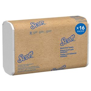 Scott Multifold Hand Towels 3749 - Folded Paper Hand Towels - 16 Packs x 250 White Paper Towels (4