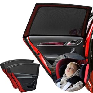 Funmo Car Side Window Sun Shade 2Pack Car Window Shades for Baby Car Baby Essentials Protects Baby and Pets from Direct Sunlight Damage