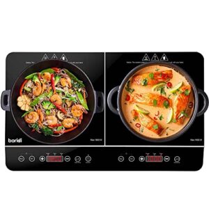 Baridi Portable Induction Hob: Two Zone Cooktop with 13A Plug