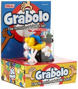 IDEAL | Grabolo: Find the match and grab it fast reaction game!| Quick play family game| For 3-6 Players | Ages 4+