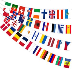 AhfuLife 2023 Eurovision Flag Bunting Party Decorations