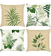 Bonhause Spring Floral Cushion Covers 45 x 45 cm Flower Bloom Decorative Throw Pillow Covers Soft...