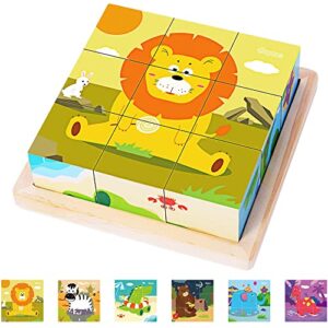 Japace Wooden Jigsaw Puzzles for Toddlers