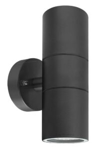 Modern Black Double Up Down Outdoor Stainless Steel Wall Light