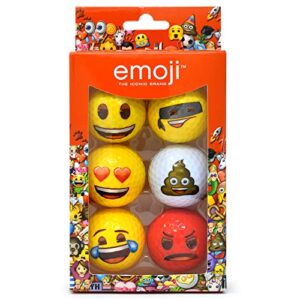 emoji Official Novelty Fun Golf Balls - 6 Pack - Choose You