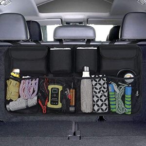 URAQT Car Boot Organiser Waterproof Kick Mats Car Organiser Seat Back Protectors