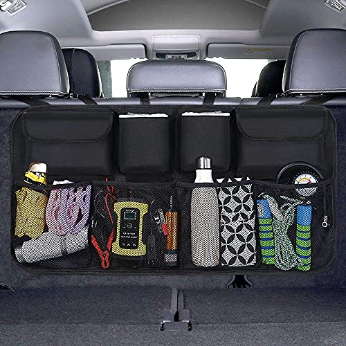 URAQT Car Boot Organiser Waterproof Kick Mats Car Organiser Seat Back Protectors