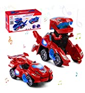 Highttoy Remote Control Car, 4WD Stunt RC Car Toy for 5-12 Year Old Boys Girls 360° Spins & Flips...