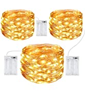 Fairy Lights, Gritin [3 Pack] 100 LEDs 10m/32ft String Lights Christmas Lights Battery Powered, W...