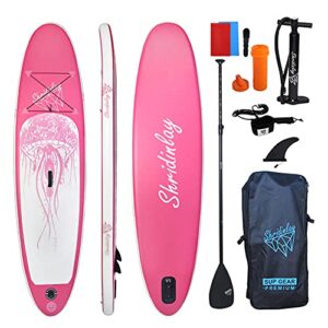Inflatable Stand Up Paddle Board，Sup Paddle Boards with Premium ISUP Accessories Including Adjustable Paddle
