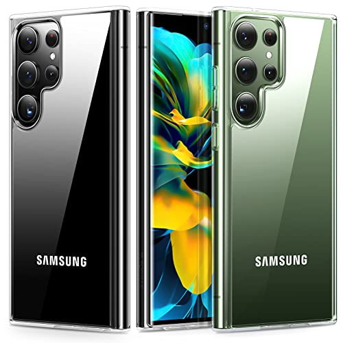 TORRAS Diamond Clear Samsung S23 Ultra Case [NO.1 Military Shockproof] [Never Yellow] Samsung Galaxy S23 Ultra Case Shockproof Slim Thin Silicone Protective Samsung S23 Ultra Phone Case Cover 5G Clea