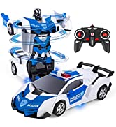 Highttoy Remote Control Car for Boys,2.4GHz 4WD RC Stunt Car Toy for 5-12 Years Old Boys Birthday...
