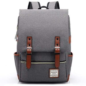 HASAGEI Backpack Vintage Unisex Rucksack Daypack Casual School Travel Laptop Tablet Bags