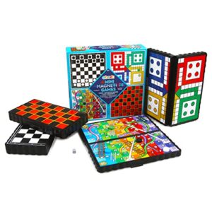 abeec 4 Mini Magnetic Games – 4 Pack Of Travel Games Includes Chess