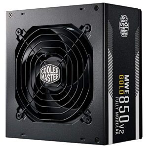 Cooler Master MWE 850 Gold V2 Fully Modular PSU (UK Plug) - 80 PLUS Gold 850W Power Supply Unit
