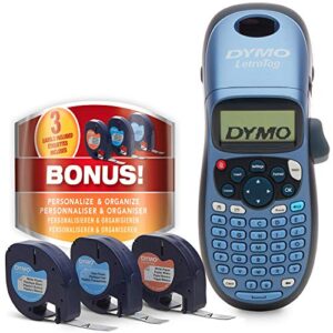 Dymo LetraTag LT-100H Label Maker Starter Kit | Handheld Label Printer Machine | with Plastic