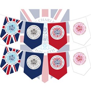 20 PCS King Coronation Bunting for Charles III