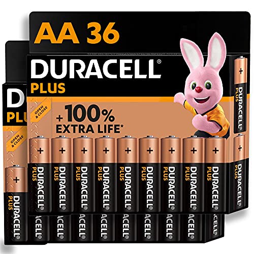Duracell Plus AA Alkaline Batteries [Pack of 36]