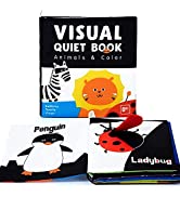 beiens Tummy Time Baby Activity Mats with Mirror ,Teether, Black and White High Contrast Baby Toy...
