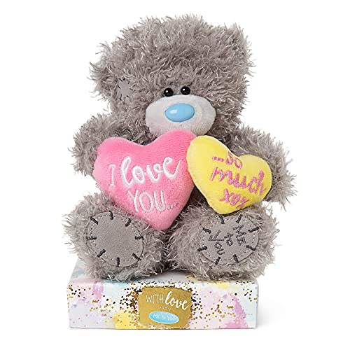 Me to You Tatty Teddy with 'I Love You So Much' Hearts with Plinth Gift Presentation - Official Collection