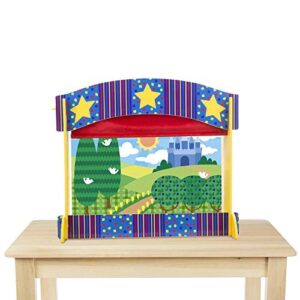 Melissa & Doug Tabletop Puppet Theater - Sturdy Wooden Constructio