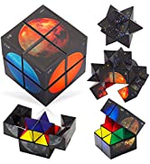 Magic Cube, 2 in 1 Magic Star Cube, Infinity Cube for Kids Adults, Creative Speed Cube Turning Br...