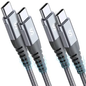 [2-Pack 2M] USB C to USB C 60W Cable