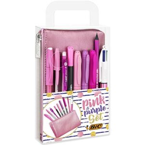 BIC Pink & Purple Set - 1 Pencil Case