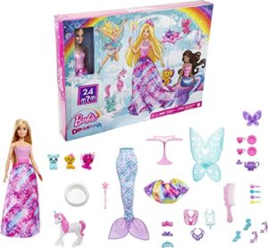 ​Barbie Dreamtopia Advent Calendar with Barbie Doll & 24 Surprises Including Fairytale Fashions