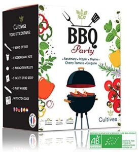 CULTIVEA® Mini Ready to Grow BBQ Party Kit - 100% Ecological and Organic Seeds - Garden and Enjoy - Gift idea (Rosemary