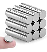 FINDMAG Super Strong Magnets Bar, 4 Pack 60 x 10 x 5 mm Bar Magnets, Magnetic Strips, Magnets wit...
