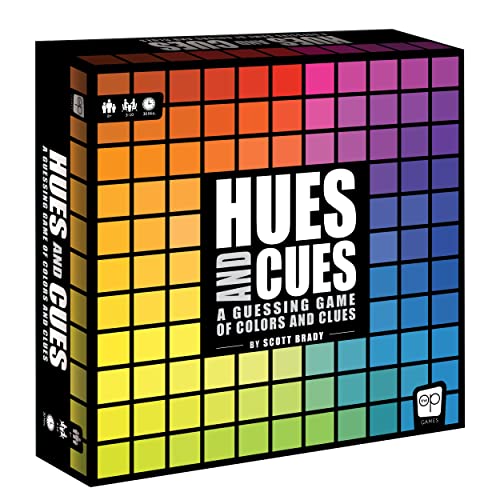 USAopoly | Hues and Cues | Guessing Board Game | Ages 8+ | 3-10 Players | 30 Minutes Playing Time