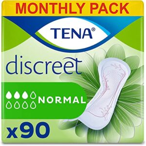 TENA Lady Normal Towels for light to moderate Bladder Weakness -Monthly Pack of Incontinence Pads for women