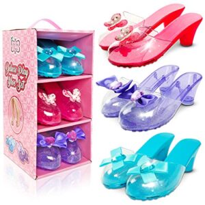 Little Fairy Princess Dress Up Shoes For Girls - 3 Jelly Shoes For Girls