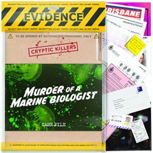 Unsolved murder mystery game - Cold Case Files Investigation - CRYPTIC KILLERS - Detective clues/evidence - Solve the crime - individuals