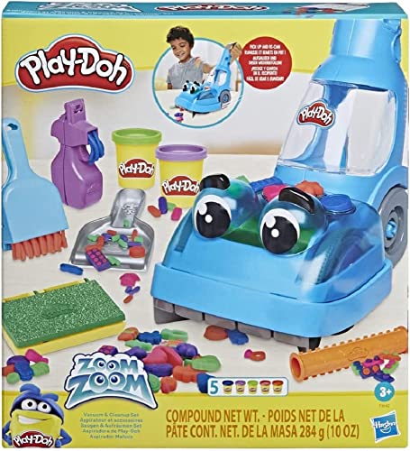Play-Doh Zoom Zoom Vacuum and Clean-up Toy with 5 Colours