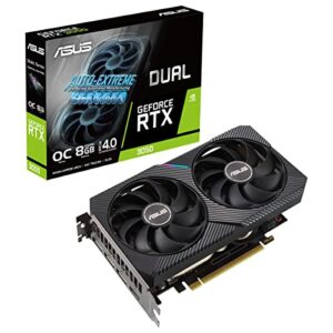 ASUS Dual NVIDIA GeForce RTX 3050 OC Edition Gaming Graphics Card (PCIe 4.0