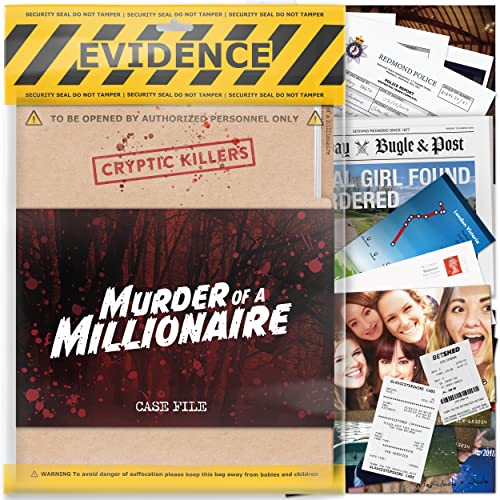 Cryptic Killers Unsolved murder mystery game - Cold Case Files Investigation Detective clues/evidence - Solve the crime - For individuals