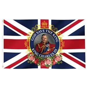 Mayoii Coronation Flags King Charles Union Jack Flag 5ft x 3ft