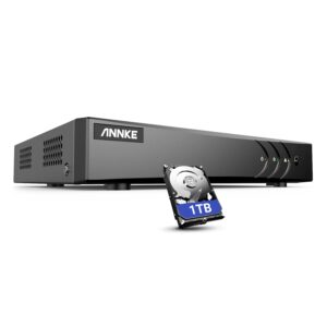 ANNKE 5MP Lite Super HD 4 Channel Security DVR Recorder with 1TB Hard Drive