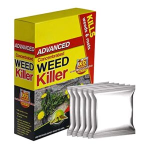 Zopper | Extra Strong Weedkiller with Glyphosate Advanced Super Strong High Strength Concentrated Weed & Roots Killer 80ml Liquid Sachets (6 Weedkiller Sachets)