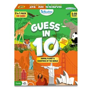 Skillmatics Card Game - Guess in 10 Animal & Countries Combo