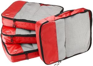 Amazon Basics Packing Cubes - Large (4-Piece Set)