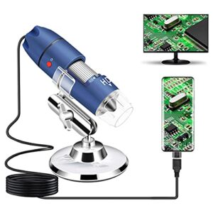 Jiusion 2K HD 2560x1440P USB Digital Microscope for Android Cellphone and Tablet Windows Mac Linux