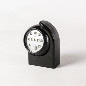 Festive Lights Outdoor Security Light - PIR Motion Sensor - Battery Operated - 360 Degree (Black)