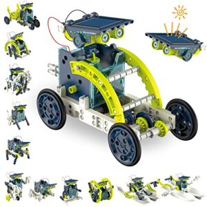ACELIFE STEM Solar Robot Toy 12-in-1 Educational Science Kit DIY Building Toy Construction Engineering Set for Kids Age 8-12 Boys & Girls Birthday