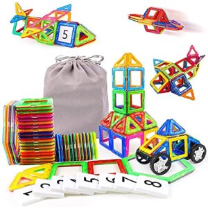 Magnetic Building Blocks for Boys and Girls Creative Construction Magnetic Tiles Kit Gifts STEM Educational Toys