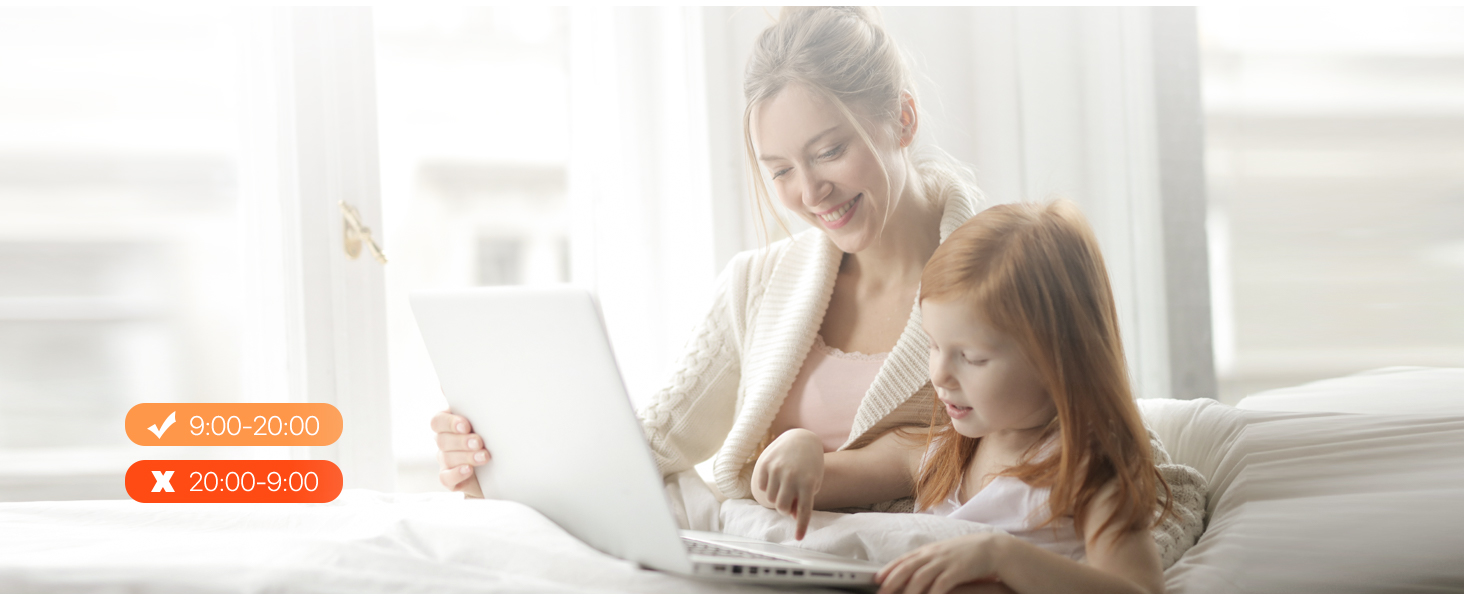 Parental Controls Manage your children’s online time and supervise online content via the smart APP.