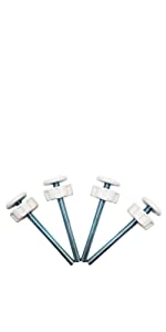 Baby Gate Guru Spindle Rods, M10 White