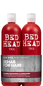 tigi bed head bedhead resurrection shampoo and conditioner set tween duo repair dry damaged hair